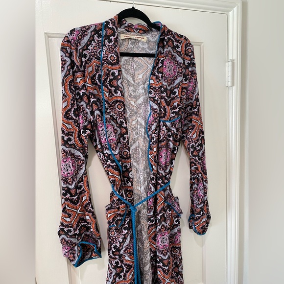 Free People Boho Hippie Robe Don’t You Wait kimono duster jacket open cardigan - Picture 4 of 14